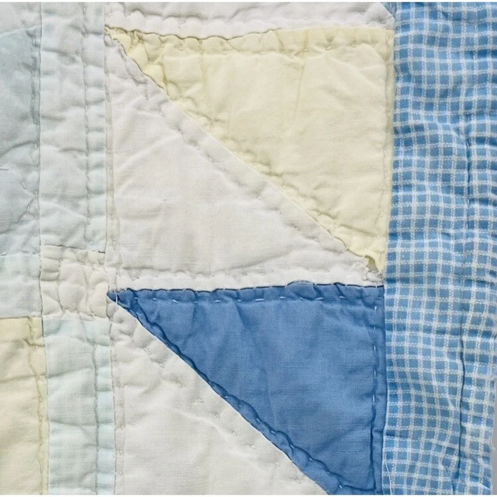 Vintage Handmade Quilt Alphabet Baby Nursery Crib ABC 34